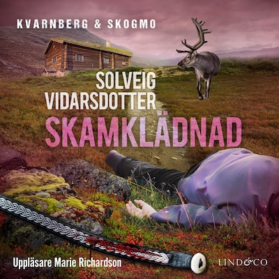 Skamklädnad – omslag till ljudboken av Solveig Vidarsdotter