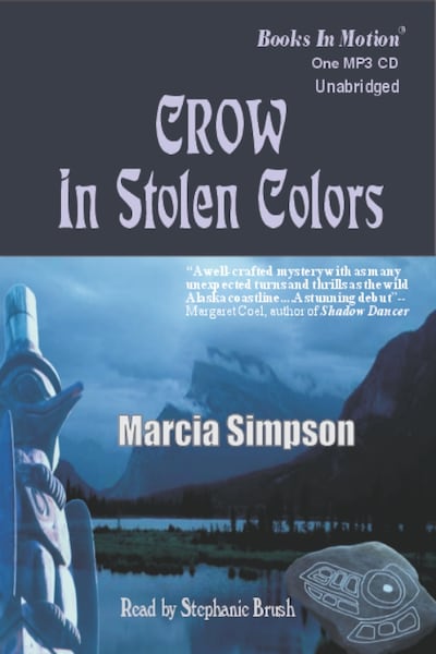 Crow in Stolen Colors – omslag til lydbogen af Marcia Simpson
