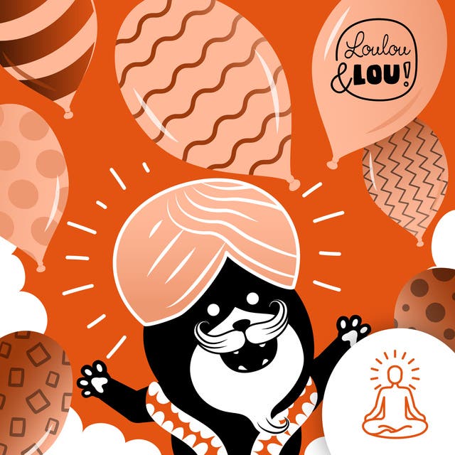 Meditatie: Lekker in slaap zweven: Vlaams gesproken – omslag van het luisterboek van Loulou en Lou