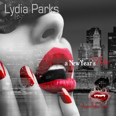 A New Year’s Bite – omslag til lydbogen af Lydia Parks