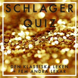 SCHLAGERQUIZ : 300 frågor om schlager – omslag till ljudboken av Nicotext Förlag