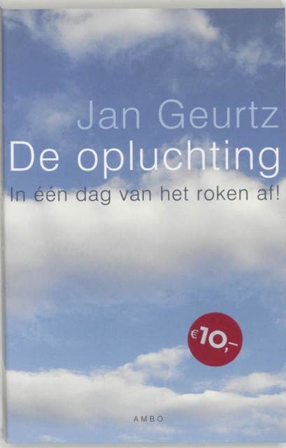 De opluchting: in een dag van het roken af! – omslag van het luisterboek van Jan Geurtz
