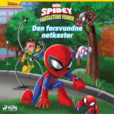 Spidey og hans fantastiske venner: Den forsvundne netkaster – omslag til lydbogen af Marvel