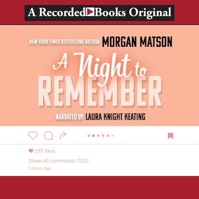 A Night to Remember – omslag til lydbogen af Morgan Matson