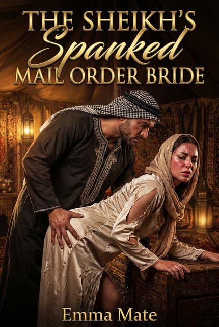 The Sheikh's Spanked Mail Order Bride: A Full-Length Steamy Historical Romance Novel – omslag til lydbogen af Emma Mate
