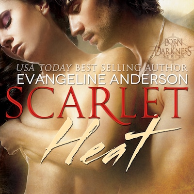 Scarlet Heat – omslag til lydbogen af Evangeline Anderson