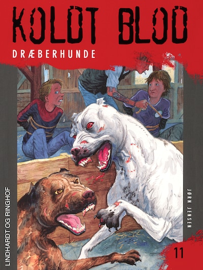 Koldt blod 11 - Dræberhunde – omslag til lydbogen af Jørn Jensen