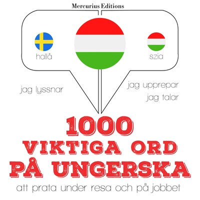 1000 viktiga ord på ungerska – omslag till ljudboken av JM Gardner