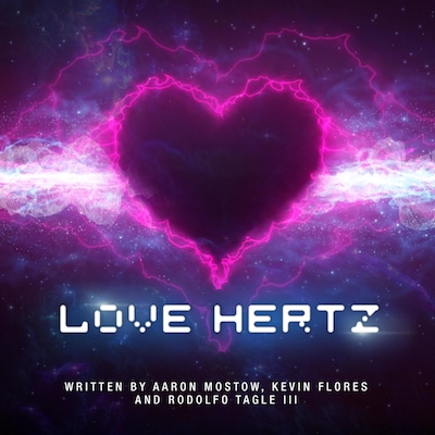 Love Hertz – omslag til lydbogen af Aaron Mostow, Kevin Flores, Rodolfo Tagle III