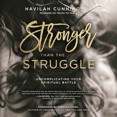 Stronger than the Struggle – omslag til lydbogen af Havilah Cunnington