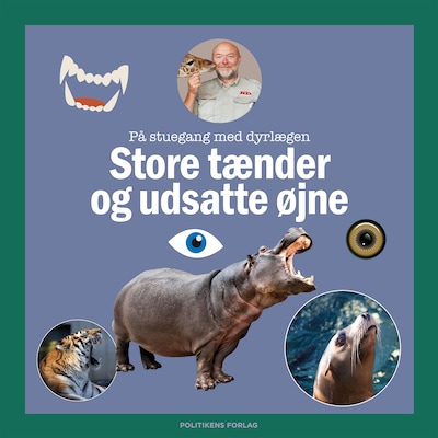 Store tænder og udsatte øjne - læs selv-serie – omslag til lydbogen af Katrine Memborg, Carsten Grøndahl, Signe Thorius