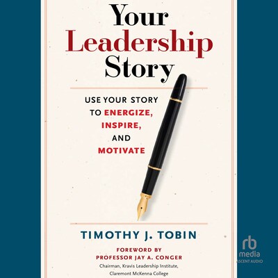 Your Leadership Story – omslag til lydbogen af Tim Tobin