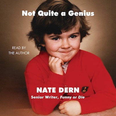 Not Quite a Genius – omslag til lydbogen af Nate Dern