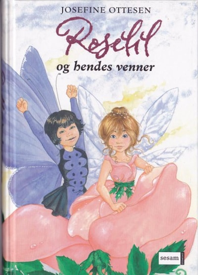 Roselil og hendes venner – omslag til lydbogen af Josefine Ottesen
