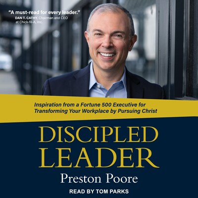 Discipled Leader – omslag til lydbogen af Preston Poore