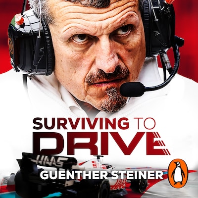 Surviving to Drive – omslag til lydbogen af Guenther Steiner