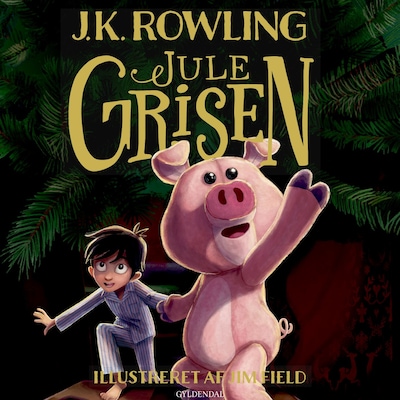 Julegrisen – omslag til lydbogen af J.K. Rowling