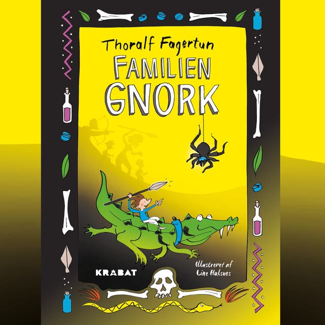 Familien Gnork – omslag til lydbogen af Thoralf Fagertun