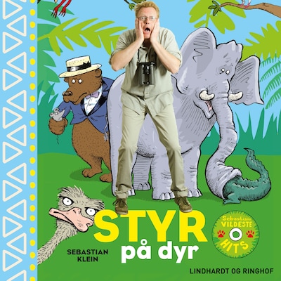 Styr på dyr – omslag til lydbogen af Sebastian Klein