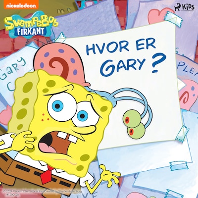 SvampeBob Firkant – Hvor er Gary? – omslag til lydbogen af SpongeBob Squarepants