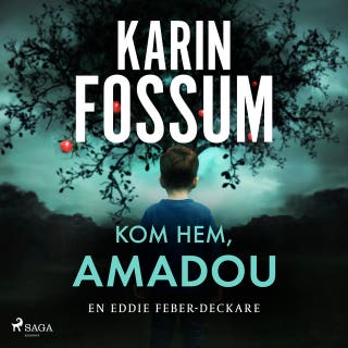 Kom hem, Amadou – omslag till ljudboken av Karin Fossum