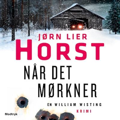 Når det mørkner – omslag til lydbogen af Jørn Lier Horst