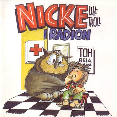 Nicke Lill-Troll i radion – omslag till ljudboken av Ragnar Falck