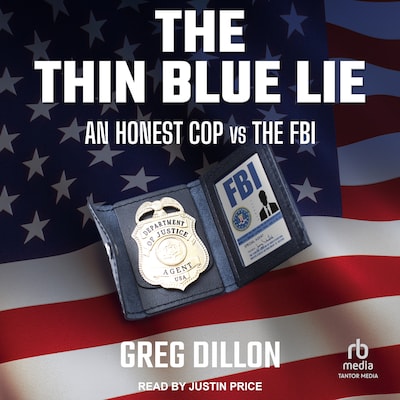 The Thin Blue Lie – omslag til lydbogen af Greg Dillon
