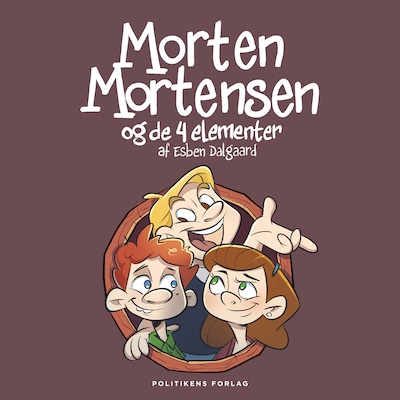 Morten Mortensen og de 4 elementer – omslag til lydbogen af Esben Dalgaard