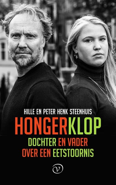 Hongerklop: Dochter en vader over een eetstoornis – omslag van het luisterboek van Hille Steenhuis,Peter Henk Steenhuis