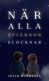 När alla stjärnor slocknar – omslag till ljudboken av Julia Borrvall