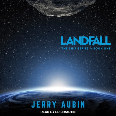 Landfall – omslag til lydbogen af Jerry Aubin