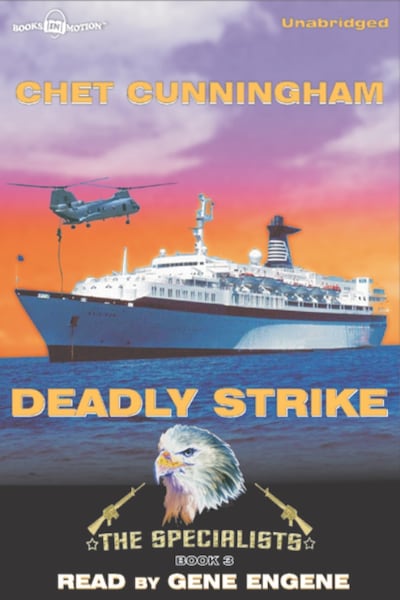Deadly Strike – omslag til lydbogen af Chet Cunningham