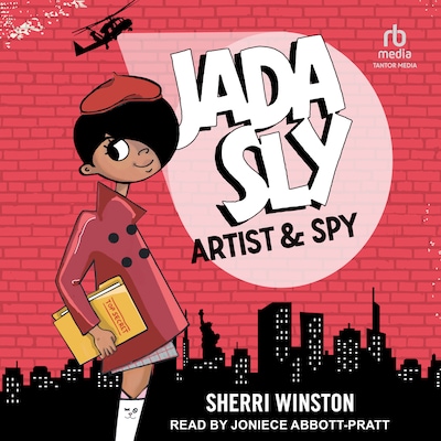 Jada Sly, Artist & Spy – omslag til lydbogen af Sherri Winston