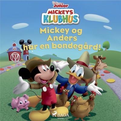 Mickeys Klubhus - Mickey og Anders har en bondegård – omslag til lydbogen af Disney