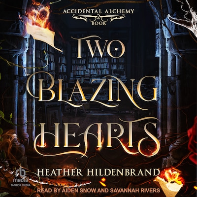 Two Blazing Hearts – omslag til lydbogen af Heather Hildenbrand
