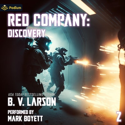 Red Company: Discovery – omslag til lydbogen af B.V. Larson