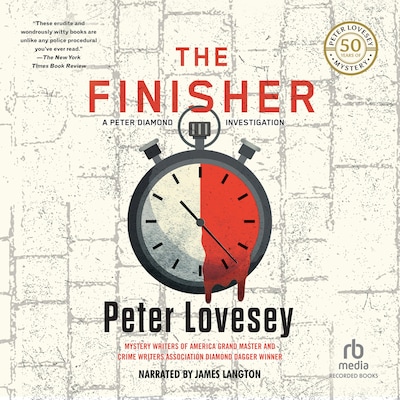 The Finisher – omslag til lydbogen af Peter Lovesey