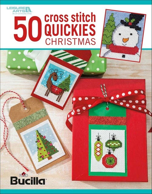 50 Cross Stitch Quickies Christmas – omslag til lydbogen af Leisure Arts