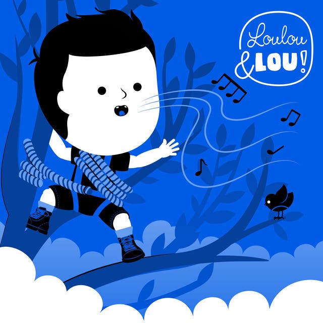 De Boomgaard – omslag van het luisterboek van Luisterverhalen Loulou en Lou