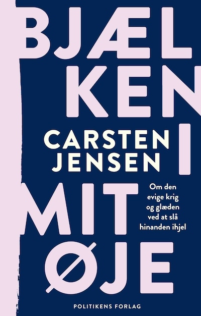 Bjælken i mit øje – omslag til lydbogen af Carsten Jensen