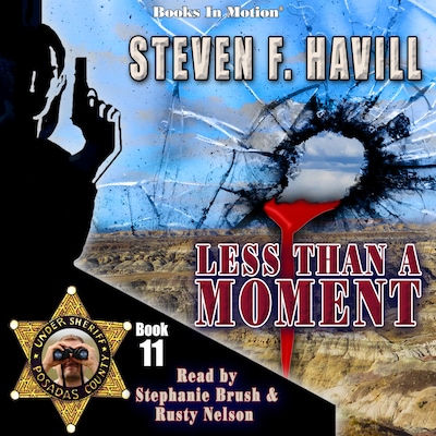 Less Than A Moment – omslag til lydbogen af Steven F Havill