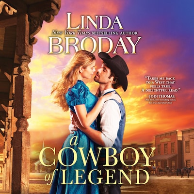 A Cowboy of Legend – omslag til lydbogen af Linda Broday