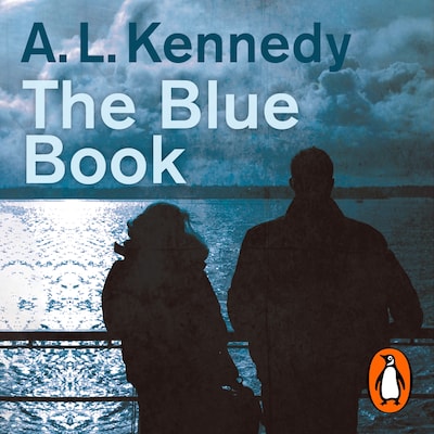 The Blue Book – omslag til lydbogen af A.L. Kennedy