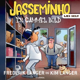 Læs selv Jasseminho - En gammel bold – omslag til lydbogen af Kim Langer, Frederik Langer