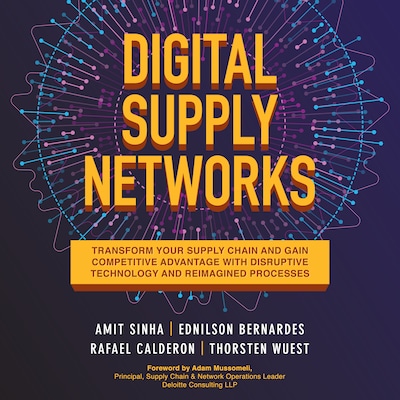 Digital Supply Networks – omslag til lydbogen af Amit Sinha, Ednilson Bernardes, Rafael Calderon
