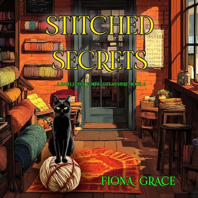 Stitched Secrets (A Hazel Stitchworth Cozy Mystery—Book 6) – omslag til lydbogen af Fiona Grace