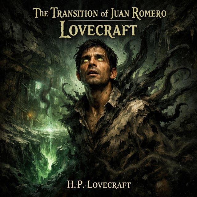 7. The Transition of Juan Romero by H.P. Lovecraft: A Subterranean Tale of Mystery, Dread, and Ancient Echoes – omslag til lydbogen af H P Lovecraft