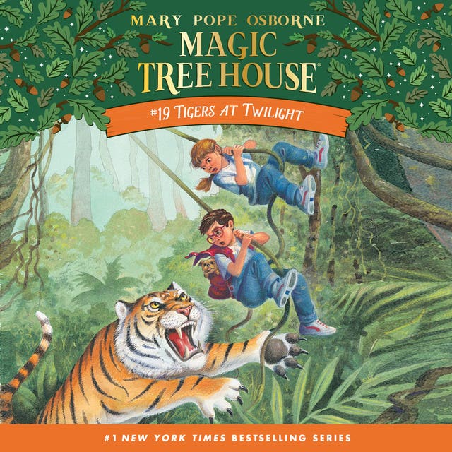 Tigers at Twilight – omslag til lydbogen af Mary Pope Osborne