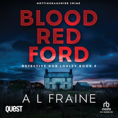 Blood Red Ford – omslag til lydbogen af A. L. Fraine